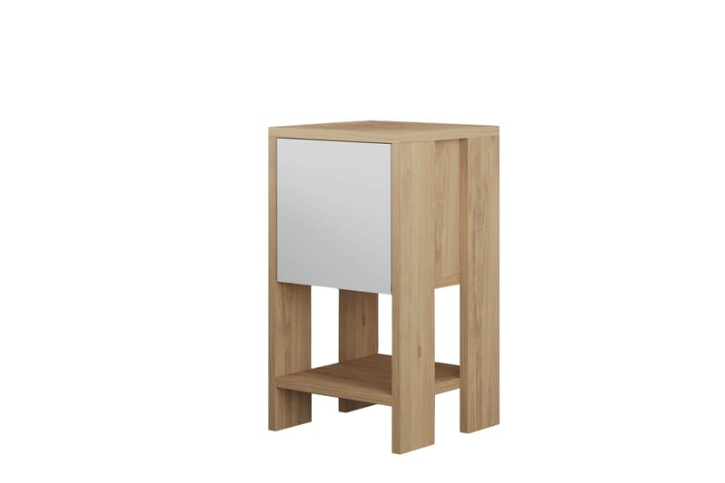 Haelyn Nattbord 30 cm - Eik/Hvit - Møbler - Bord - Avlastningsbord - Sengebord & nattbord