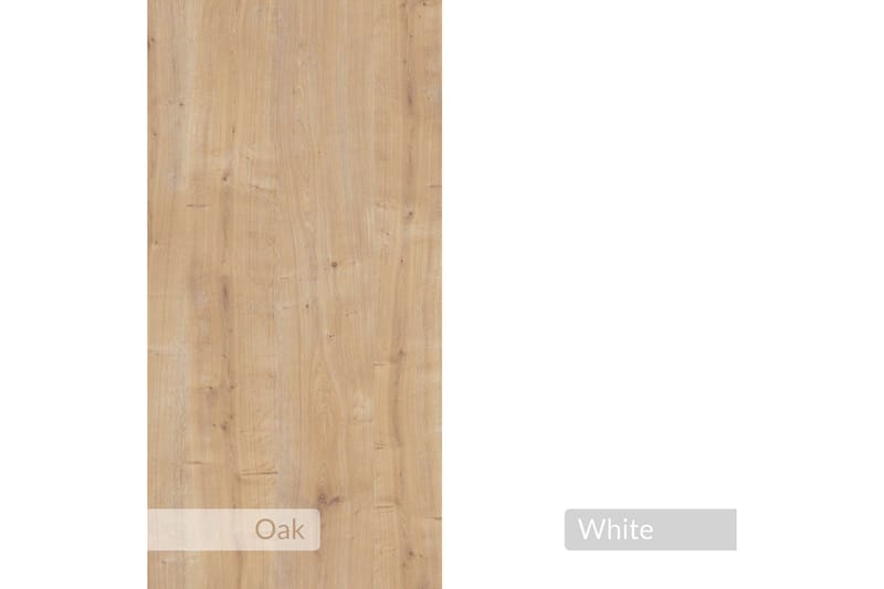 Haelyn Nattbord 30 cm - Eik/Hvit - Møbler - Bord - Avlastningsbord - Sengebord & nattbord