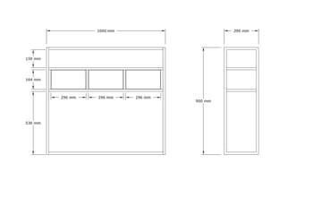Ham Konsollbord 100 cm - Hvit Marmor - Møbler - Bord - Avlastningsbord - Gangbord