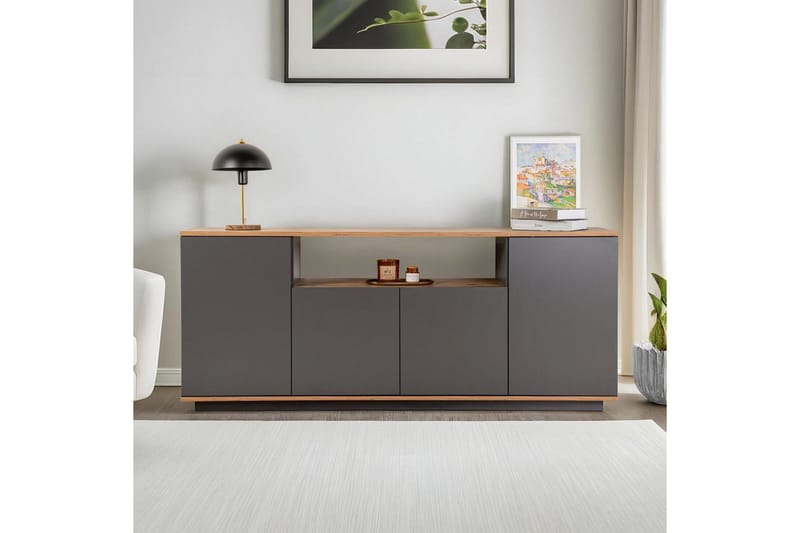 Hano Konsollbord 180 cm - Natur/Antrasitt - Møbler - Bord - Avlastningsbord - Gangbord