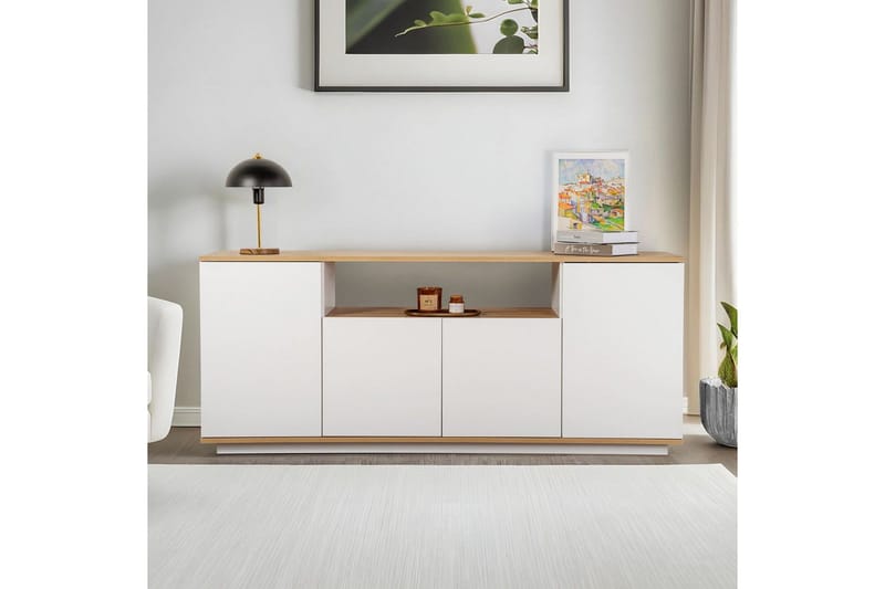 Hano Konsollbord 180 cm - Natur/Hvit - Møbler - Bord - Avlastningsbord - Gangbord