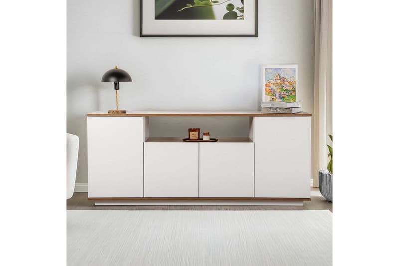 Hano Konsollbord 180 cm - Natur/Hvit - Møbler - Bord - Avlastningsbord - Gangbord