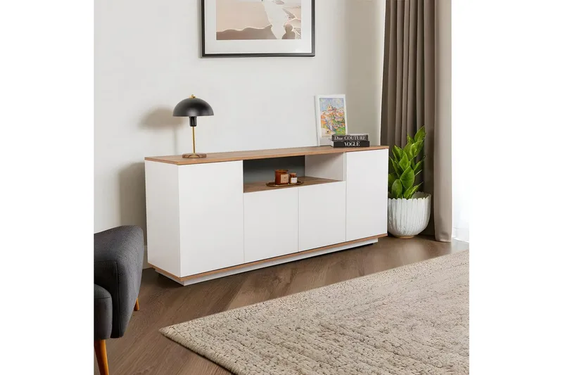 Hano Konsollbord 180 cm - Natur/Hvit - Møbler - Bord - Avlastningsbord - Gangbord