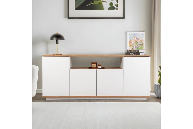 Hano Konsollbord 180 cm - Natur/Hvit - Møbler - Bord - Avlastningsbord - Gangbord