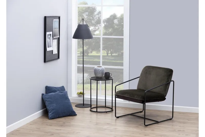 Hartsoe Sidebord 40x40 cm - Svart - Møbler - Bord - Avlastningsbord - Lampebord & sidebord