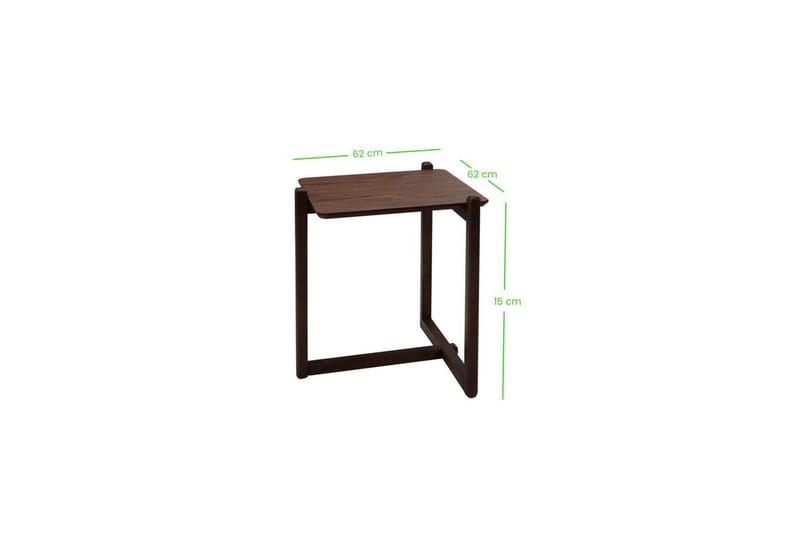 Harven Sidebord 54 cm - Mørkebrun - Møbler - Bord - Avlastningsbord - Lampebord & sidebord