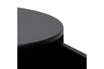 Hastane Nattbord 40 cm Rund i Tre med Metallunderstell - Svart - Møbler - Bord - Avlastningsbord - Sengebord & nattbord