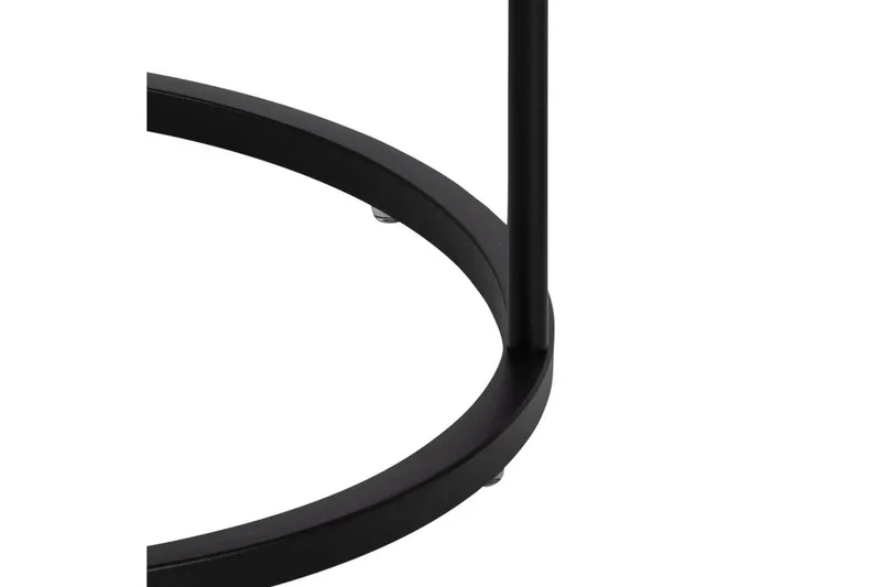 Hastane Nattbord 40 cm Rund i Tre med Metallunderstell - Svart - Møbler - Bord - Avlastningsbord - Sengebord & nattbord