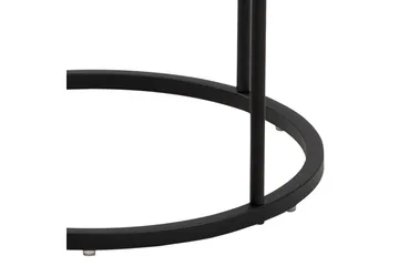 Hastane Nattbord 40 cm Rund med Skuffer i Tre og Metall - Hvit - Møbler - Bord - Avlastningsbord - Sengebord & nattbord