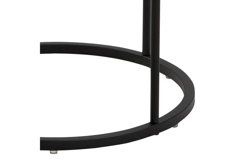 Hastane Nattbord 40 cm Rund med Skuffer i Tre og Metall - Hvit - Møbler - Bord - Avlastningsbord - Sengebord & nattbord