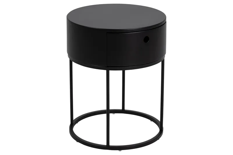 Hastane Nattbord 40 cm, Svart