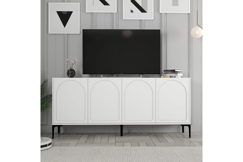 Hazim Konsollbord 180 cm - Hvit/Svart - Møbler - Bord - Avlastningsbord - Gangbord