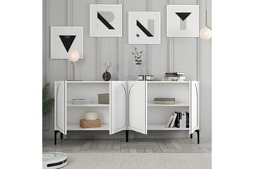 Hazim Konsollbord 180 cm - Hvit/Svart - Møbler - Bord - Avlastningsbord - Gangbord