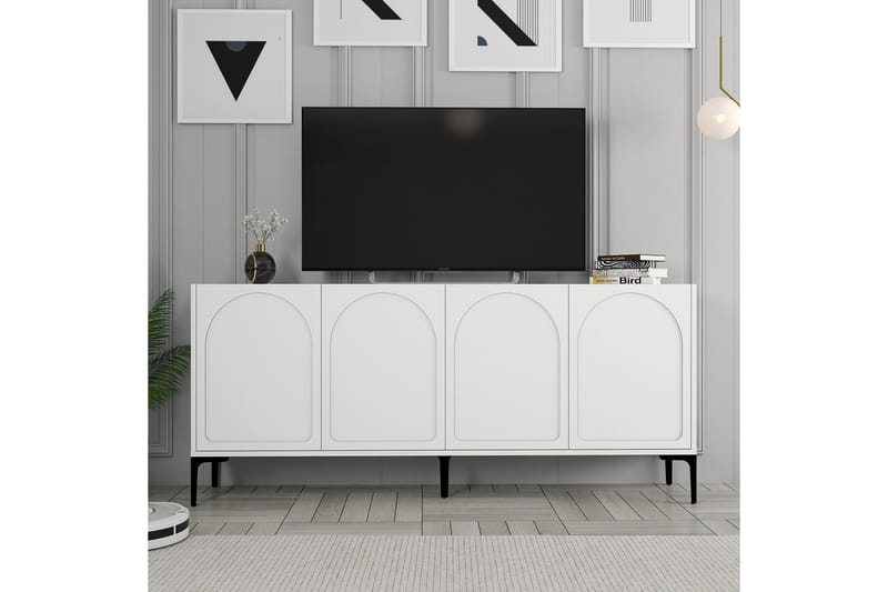 Hazim Konsollbord 180 cm - Hvit/Svart - Møbler - Bord - Avlastningsbord - Gangbord