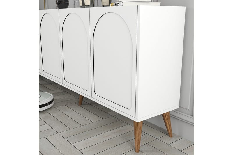 Hazim Konsollbord 180 cm - Hvit/Valnøtt - Møbler - Bord - Avlastningsbord - Gangbord