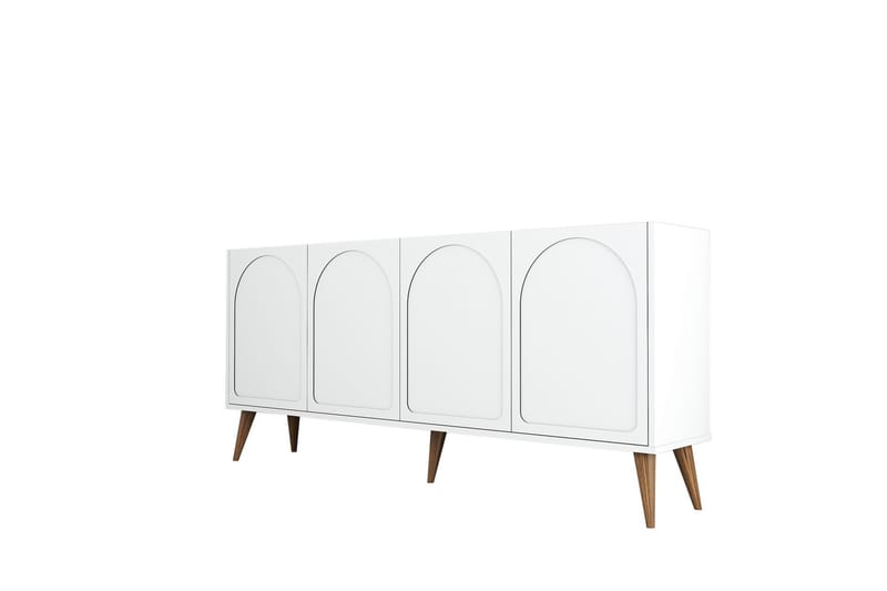 Hazim Konsollbord 180 cm - Hvit/Valnøtt - Møbler - Bord - Avlastningsbord - Gangbord