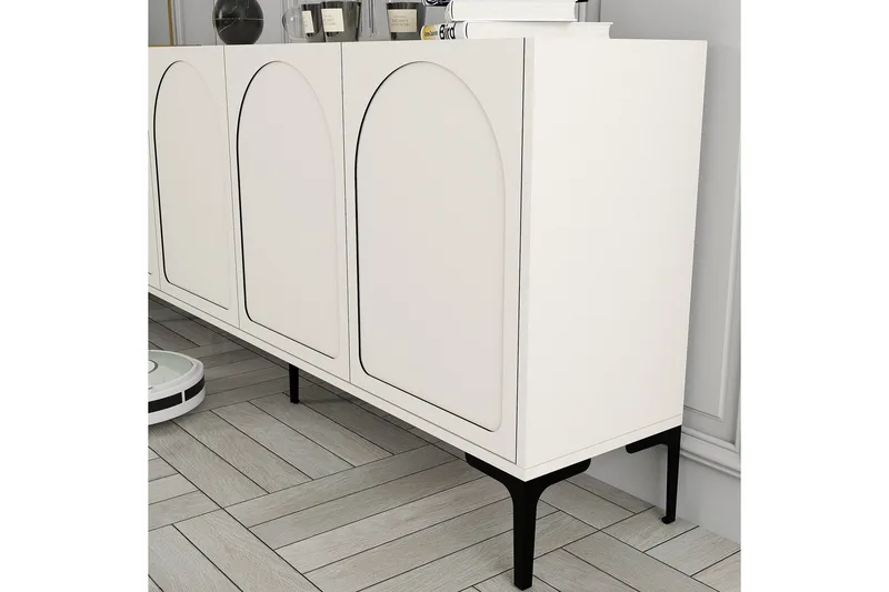 Hazim Konsollbord 180 cm - Krem/Svart - Møbler - Bord - Avlastningsbord - Gangbord