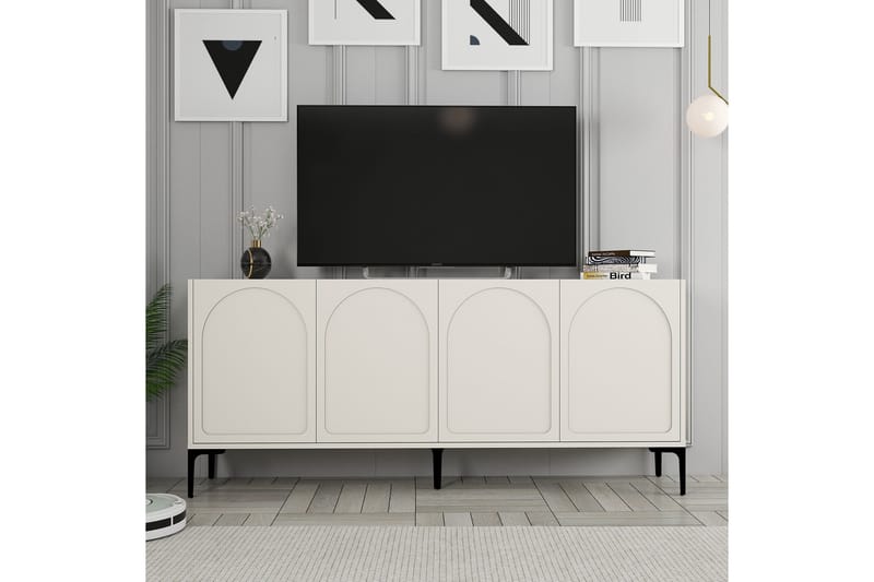 Hazim Konsollbord 180 cm - Krem/Svart - Møbler - Bord - Avlastningsbord - Gangbord