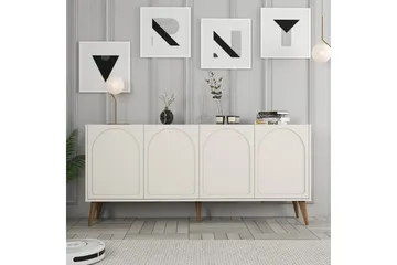 Hazim Konsollbord 180 cm - Krem/Valnøtt - Møbler - Bord - Avlastningsbord - Gangbord