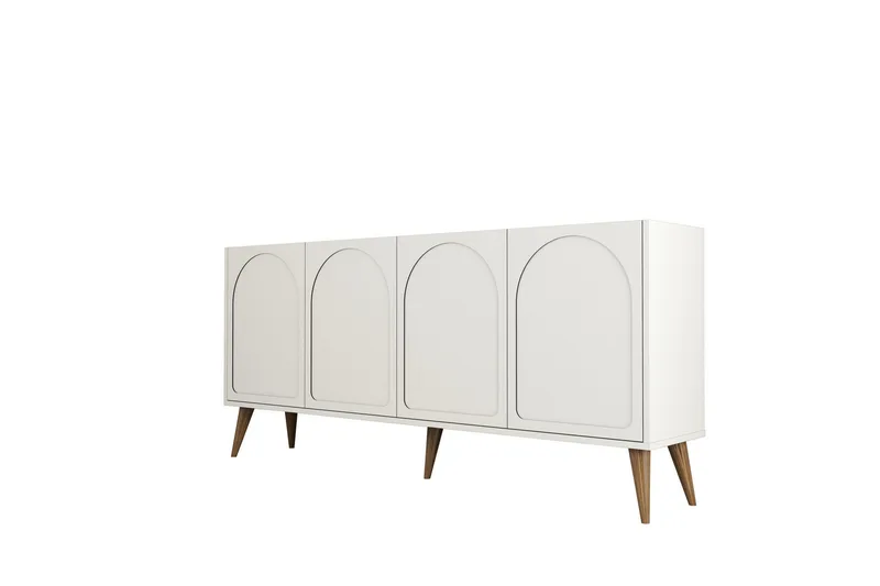 Hazim Konsollbord 180 cm - Krem/Valnøtt - Møbler - Bord - Avlastningsbord - Gangbord