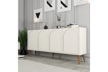 Hazim Konsollbord 180 cm - Krem/Valnøtt - Møbler - Bord - Avlastningsbord - Gangbord