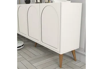 Hazim Konsollbord 180 cm - Krem/Valnøtt - Møbler - Bord - Avlastningsbord - Gangbord