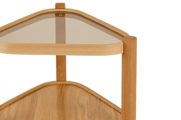 Hekkebord (2 deler) Wallxpert Nesta (45 x 60 x 45 cm) Eik Transparent - Eik Transparent - Møbler - Bord - Avlastningsbord - Settbord