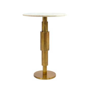 Heluna sidebord 37 cm - hvit marmor og gull - Møbler - Bord - Avlastningsbord - Konsollbord