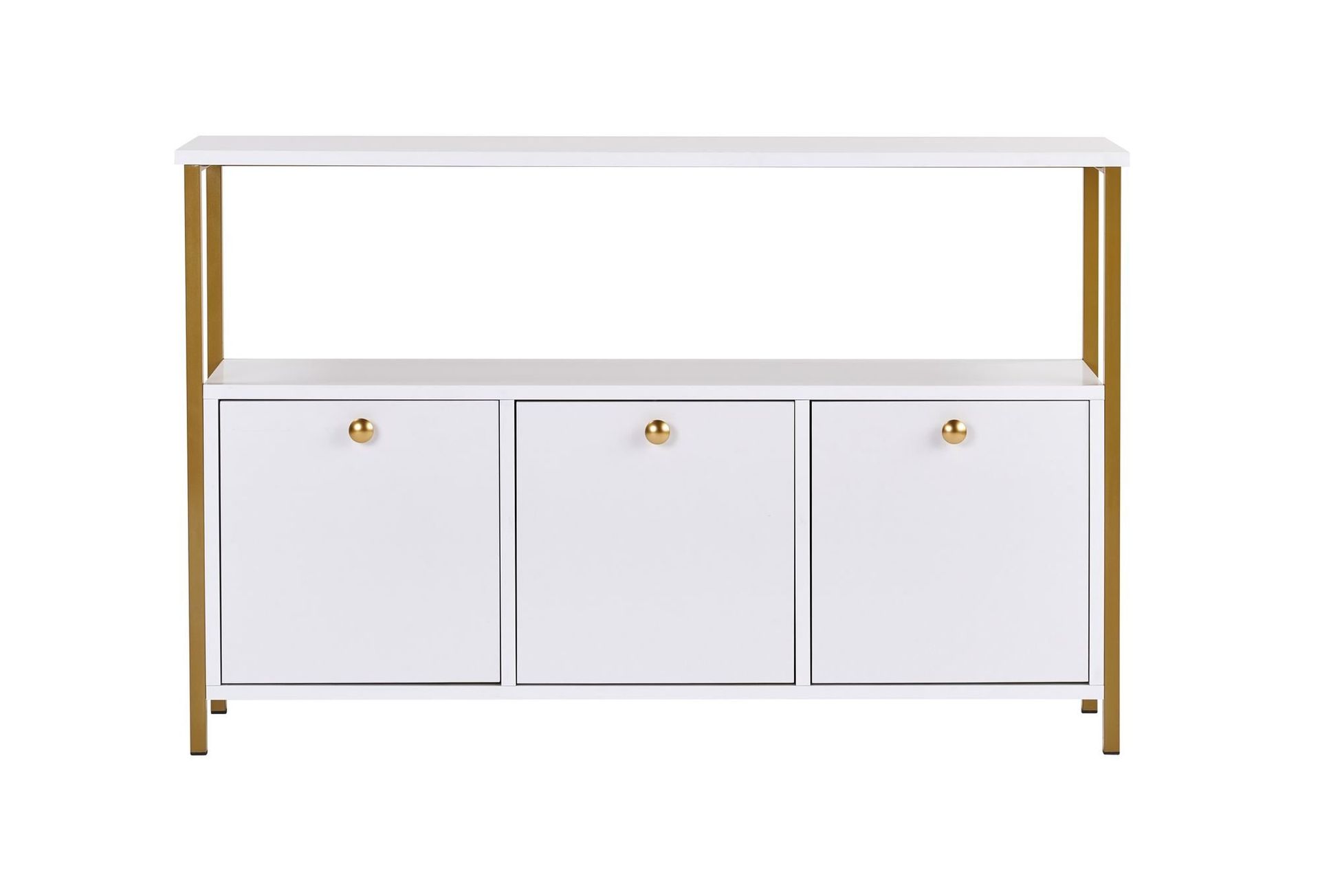 Hemani Konsollbord 120 cm - Hvitt/gull