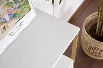 Hemani Konsollbord 120 cm - Hvitt/gull - Møbler - Bord - Avlastningsbord - Gangbord