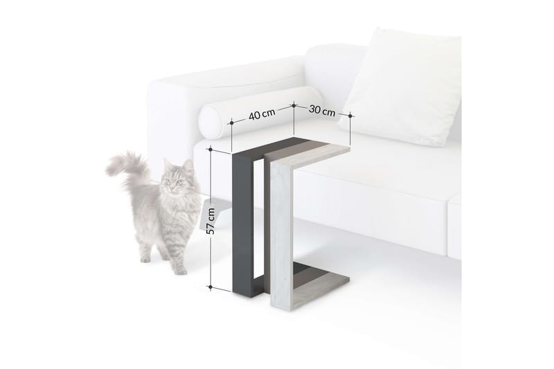Hersilia Sidebord 30 cm - Brun - Møbler - Bord - Avlastningsbord - Lampebord & sidebord