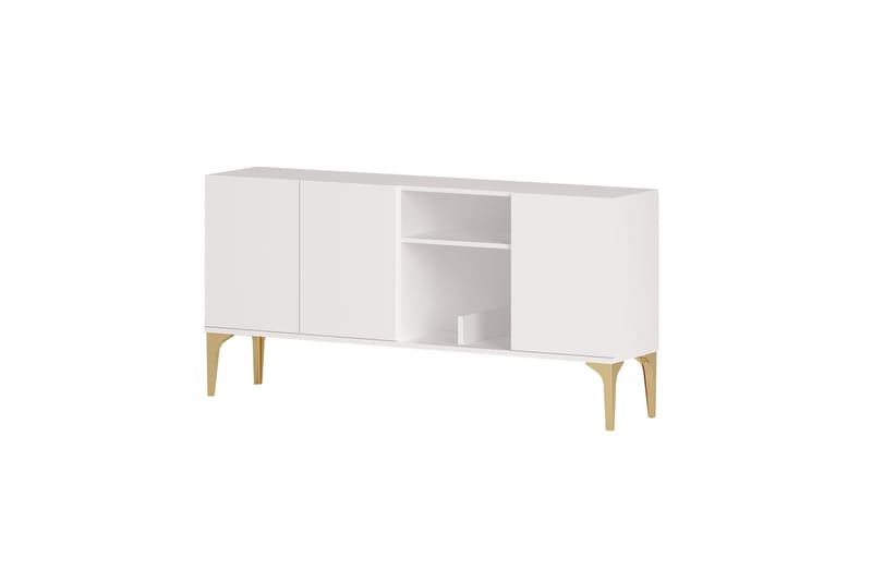 Heshel Konsollbord 150 cm - Hvit/Gull - Møbler - Bord - Avlastningsbord - Gangbord