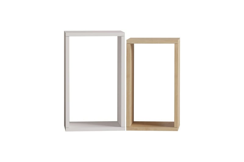 Hesper Sidebord 30 cm - Eik/Hvit - Møbler - Bord - Avlastningsbord - Lampebord & sidebord