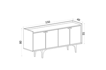 Hesperia Konsollbord 150 cm - Beige - Møbler - Bord - Avlastningsbord - Gangbord