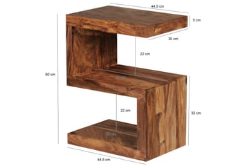Hessler Avlastningsbord 44 cm - Brun - Møbler - Bord - Avlastningsbord - Lampebord & sidebord