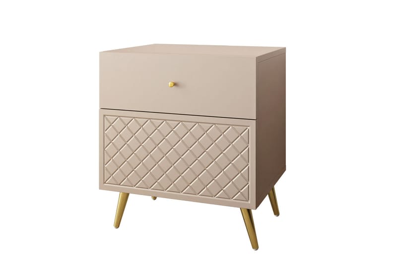 Hester Nattbord 50 cm - Sand beige - Møbler - Bord - Avlastningsbord - Sengebord & nattbord