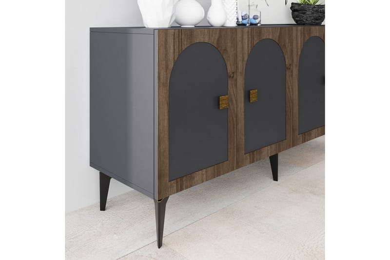 Hideaki Konsollbord 150 cm - Gull/Antrasitt - Møbler - Bord - Avlastningsbord - Gangbord