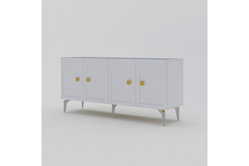 Hideaki Konsollbord 150 cm - Gull/Hvit - Møbler - Bord - Avlastningsbord - Gangbord