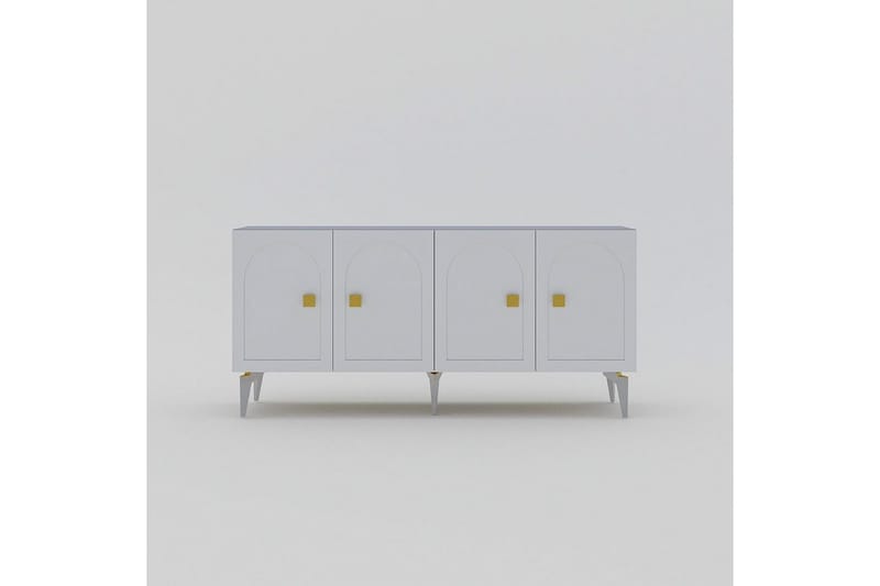Hideaki Konsollbord 150 cm - Gull/Hvit - Møbler - Bord - Avlastningsbord - Gangbord