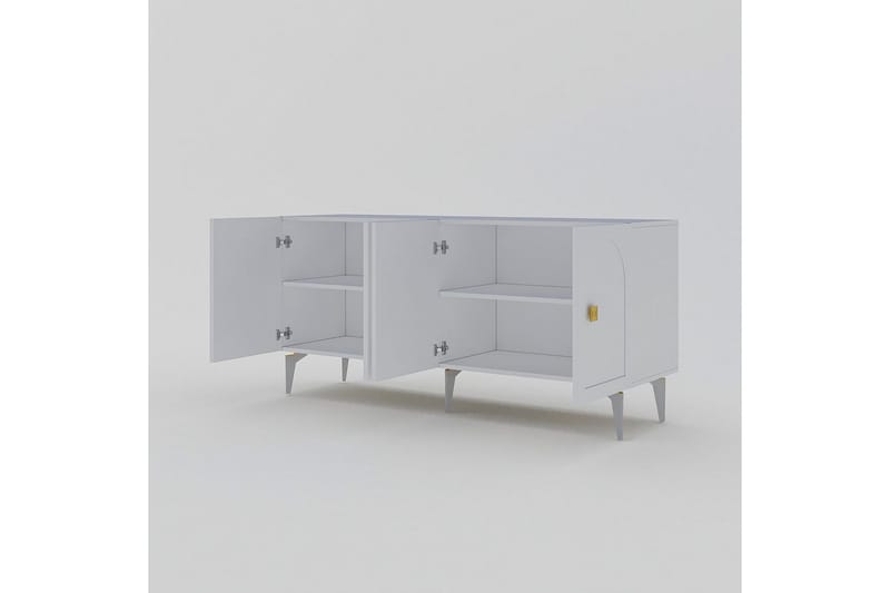 Hideaki Konsollbord 150 cm - Gull/Hvit - Møbler - Bord - Avlastningsbord - Gangbord