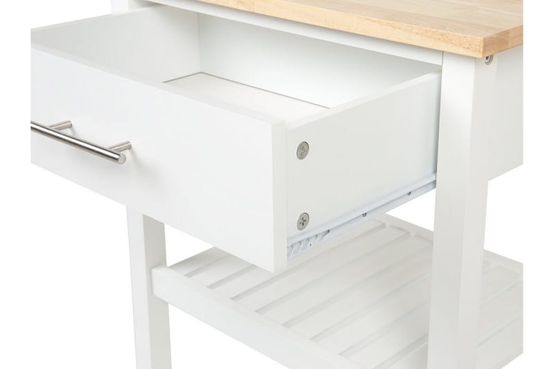 Hiuma Serveringsbord 58 cm - Hvit - Møbler - Bord - Serveringsvogn - Kjøkkenvogn & kjøkkentralle