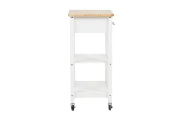 Hiuma Serveringsbord 58 cm - Hvit - Møbler - Bord - Serveringsvogn - Rullebord & rullevogn