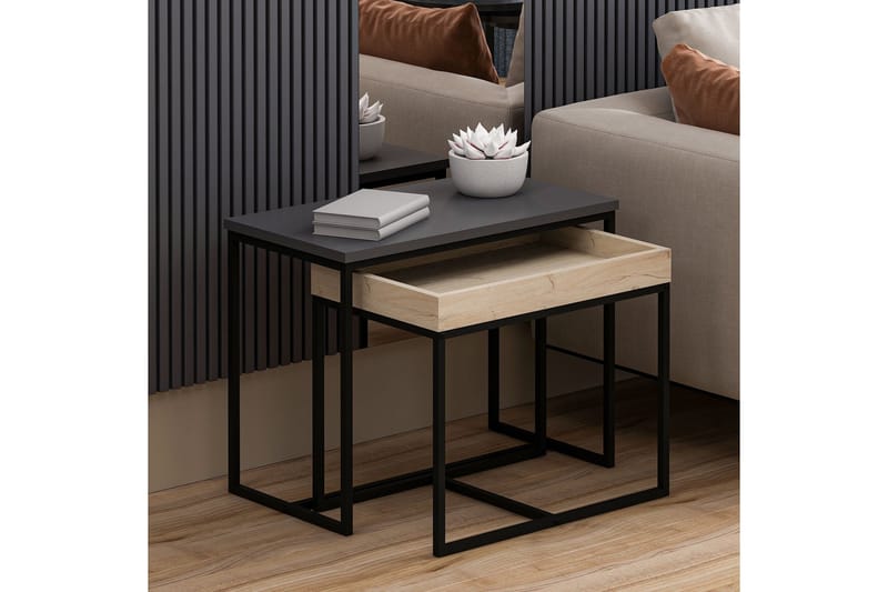 Horace Sidebord 65 cm - Antrasitt - Møbler - Bord - Avlastningsbord - Lampebord & sidebord