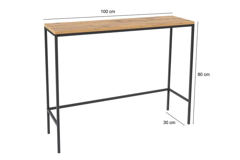 Horacio Sidebord 100 cm - Svart - Møbler - Bord - Avlastningsbord - Lampebord & sidebord
