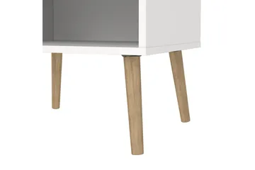 Hostafranc Sengebord 50,2 cm - Hvit - Møbler - Bord - Avlastningsbord - Sengebord & nattbord