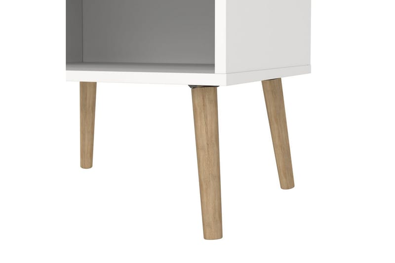 Hostafranc Sengebord 50,2 cm - Hvit - Møbler - Bord - Avlastningsbord - Sengebord & nattbord