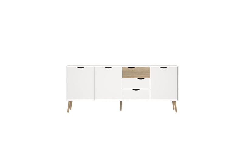 Hostafranc Skjenk 195,7 cm - Hvit - Oppbevaring - Oppbevaringsmøbler - Sideboard & skjenker