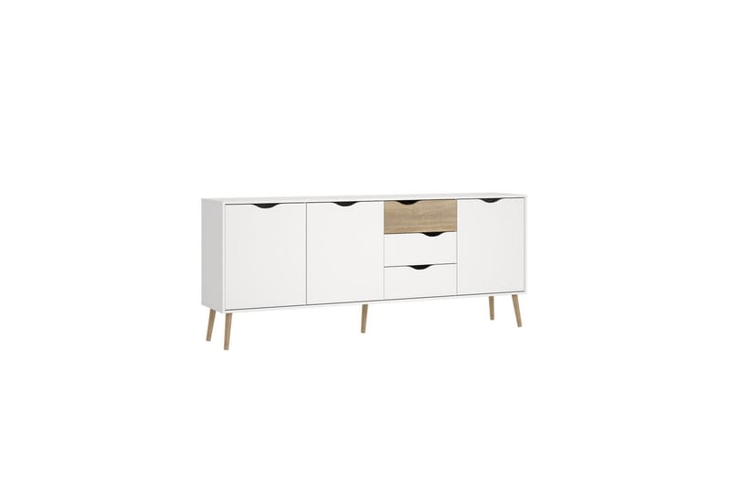 Hostafranc Skjenk 195,7 cm - Hvit - Oppbevaring - Oppbevaringsmøbler - Sideboard & skjenker