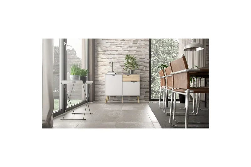 Hostafranc Skjenk 98,7 cm - Hvit - Oppbevaring - Oppbevaringsmøbler - Sideboard & skjenker