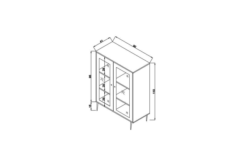 Huff Sidebord 40 cm - Eik - Møbler - Bord - Avlastningsbord - Lampebord & sidebord
